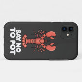 Lobster zegt nee tegen Pot Case-Mate iPhone Case (Achterkant (horizontaal))