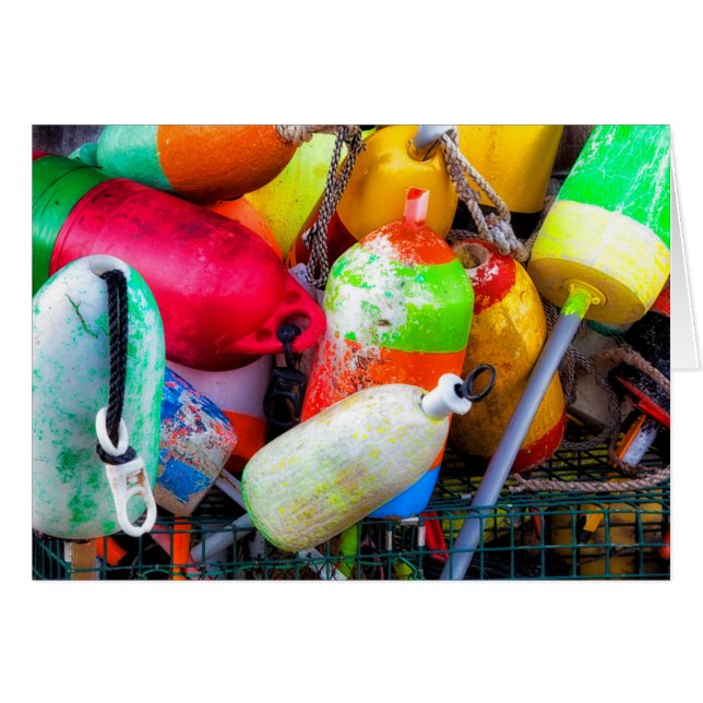 Lobsterboeien aan de Bass Harbour (Voorkant Horizontaal)