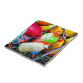 Lobsterboeien aan de Bass Harbour Tegeltje (Zijkant)