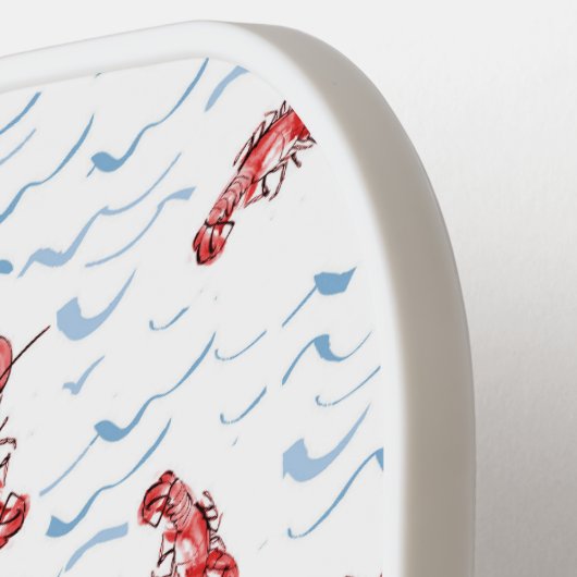 Lobstergolf patroon monogram pickleball paddle (Links Detail)