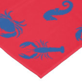 Lobsterkrab zeebaars rood patroon tafelkleed (Gekanteld)