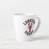 Lobsterkrijger Latte Mok (Rechterhoek)