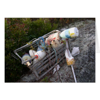 Lobsterpot en knollen, Maine, Verenigde Staten van