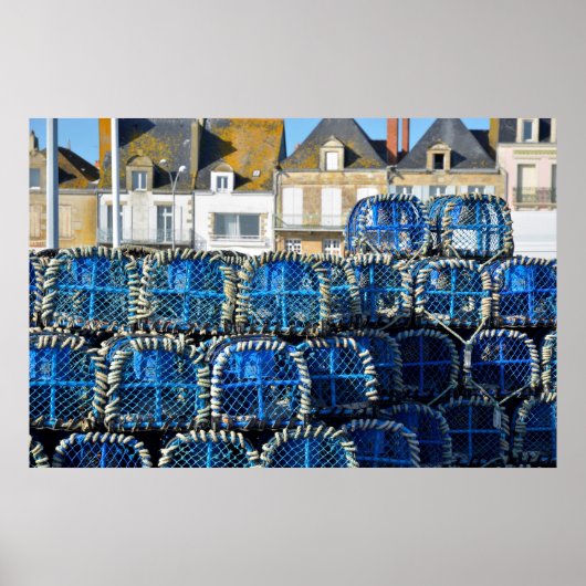 Lobsterpot in Le Croisic in Frankrijk Poster (Voorkant)