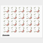 Lobsters and Holly Boughs Sticker (Vel)
