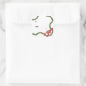 Lobsters and Holly Boughs Sticker (Tas)