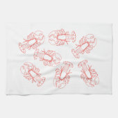 Lobsters Galore Tea Towel Theedoek (Horizontaal)