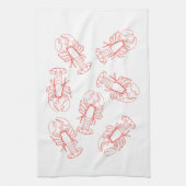 Lobsters Galore Tea Towel Theedoek (Verticaal)