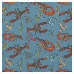 Lobsters in het gepatenteerde Zee Stof
