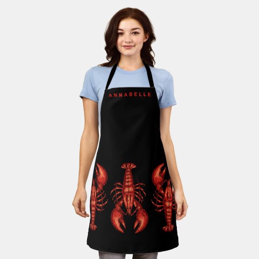 Lobsters personaliseren Apron Schort (Gedragen)