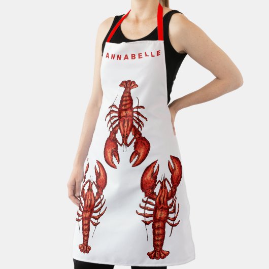 Lobsters personaliseren grote pron schort (Insitu)