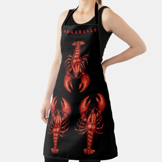 Lobsters personaliseren grote pron schort (Insitu)