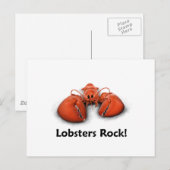 Lobsters Rock! Briefkaart (Voorkant / Achterkant)