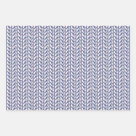 Lobsters Wrapping Paper Flat Sheet Set of 3 (Voorkant 3)