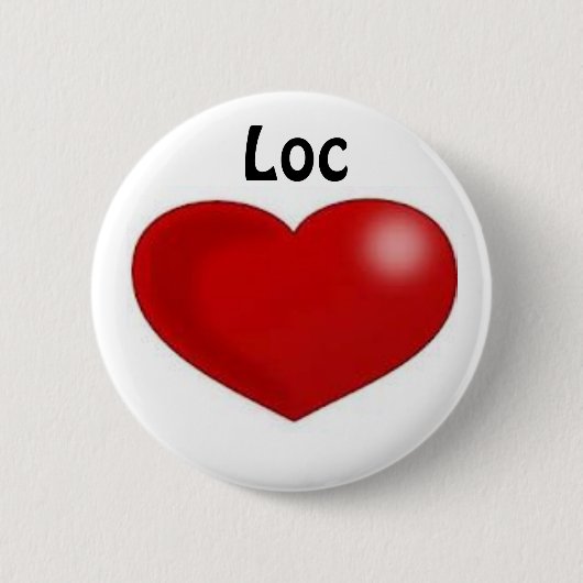 Loc Love Ronde Button 5,7 Cm (Voorkant)