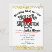 Loca Chingona Chola uitnodiging voor verjaardagsfe (Voorkant)