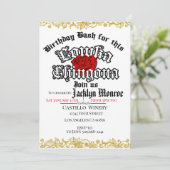 Loca Chingona Chola uitnodiging voor verjaardagsfe (Staand voorkant)