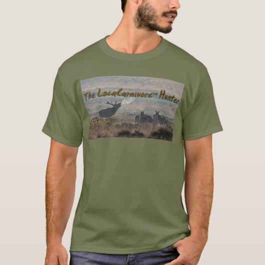 LocaCarnivore Korte Mouw OD Groene T-Shirt (Voorkant)