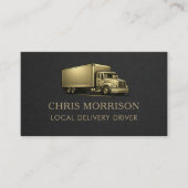 Local Delivery Driver Professional Visitekaartje (Voorkant)