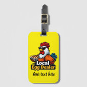 Local egg dealer, gansta, roster. bagagelabel (Voorkant (verticaal))