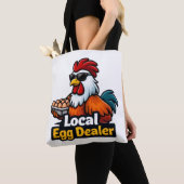 Local egg dealer, gansta, roster. tote bag (Dichtbij)