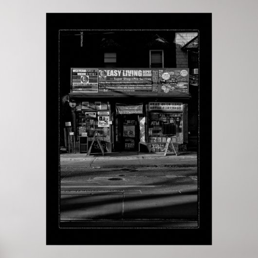 Local Everything Store nr. 2 met rand Poster (Voorkant)