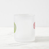 Local flatness explained with red and green apples matglas koffiemok (Center)