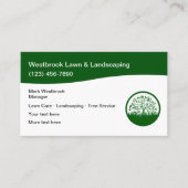 Local Lawn and Landscapaping Tree Service Visitekaartje (Voorkant)