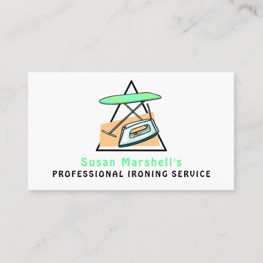 Local Professional Ironing Service Visitekaartje (Voorkant)