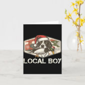 Local Southern Boy Duck Hunting Black Lab Outdoor Kaart (Gele Bloem)