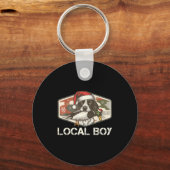 Local Southern Boy Duck Hunting Black Lab Outdoor Sleutelhanger (Voorkant)