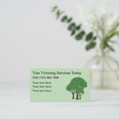 Local Tree Trimming Service Visitekaartje (Staand voorkant)