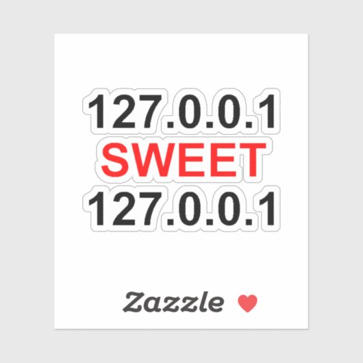 localhost zoete localhost sticker (Vel)