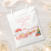 Locally Grown Baby Girl Shower Farmers Market Bedankzakje (Geknipt)