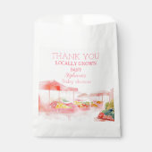 Locally Grown Baby Girl Shower Farmers Market Bedankzakje (Voorkant)
