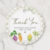 Locally Grown Baby Shower Bedankjes Labels (Voorkant)