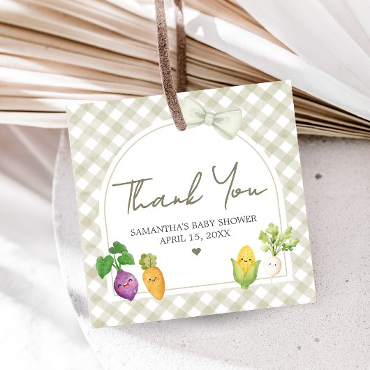 Locally Grown Baby Shower Bedankjes Labels