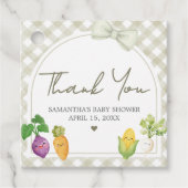 Locally Grown Baby Shower Bedankjes Labels (Voorkant)