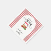 Locally Grown Baby Shower Carrots Gingham Servet (Hoek)