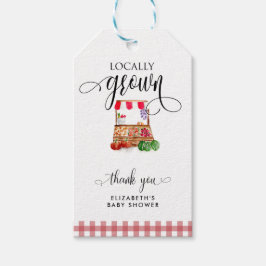 Locally Grown Baby Shower Carrots Thank you Cadeaulabel