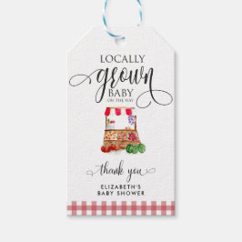 Locally Grown Baby Shower Carrots Thank you Cadeaulabel