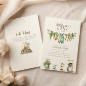 Locally Grown Baby Shower Kaart