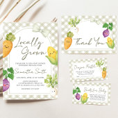 Locally Grown Baby Shower Kaart
