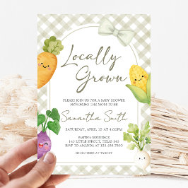 Locally Grown Baby Shower Kaart