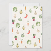 Locally Grown Baby Shower Party Invite Kaart (Achterkant)