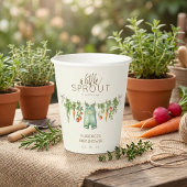 Locally Grown Baby Shower Party Papieren Bekers