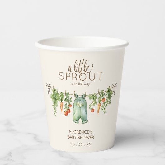 Locally Grown Baby Shower Party Papieren Bekers (Voorkant)