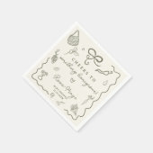 Locally Grown Baby Shower Rustic Farmer’s Market Servet (Hoek)