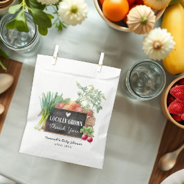 Locally Grown Baby shower Thank You  Bedankzakje