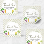 Locally Grown Baby Shower Vierkante Sticker